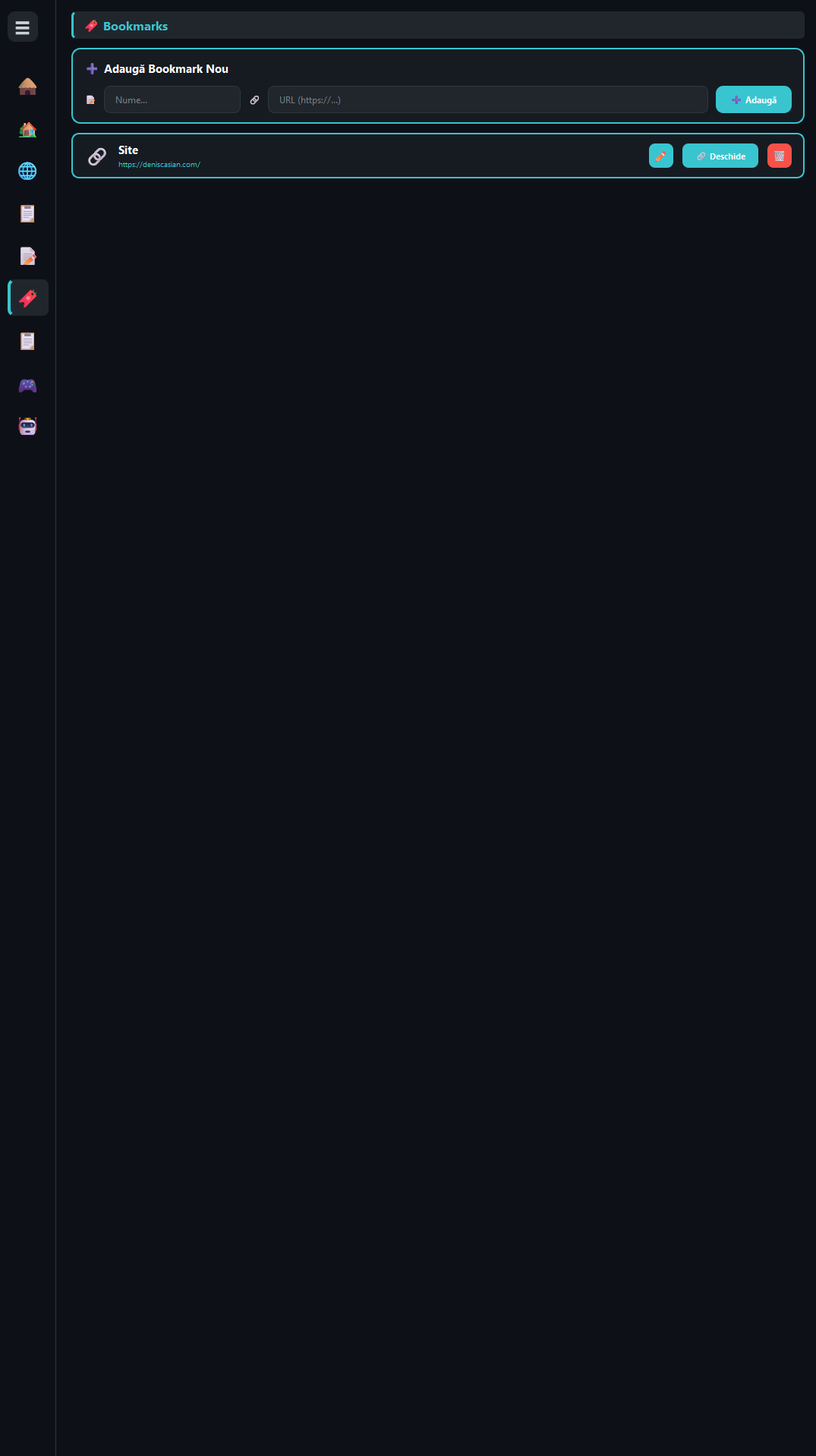 DenisControl - Bookmarks
